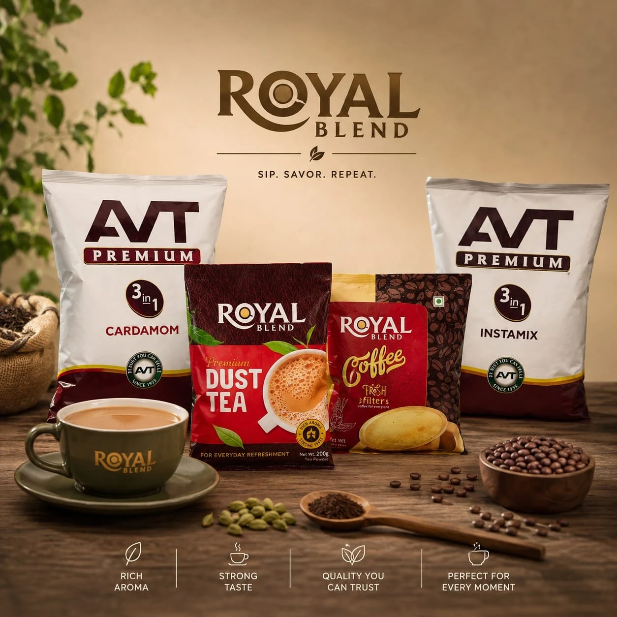 Royal Blend Coffee and Tea Products